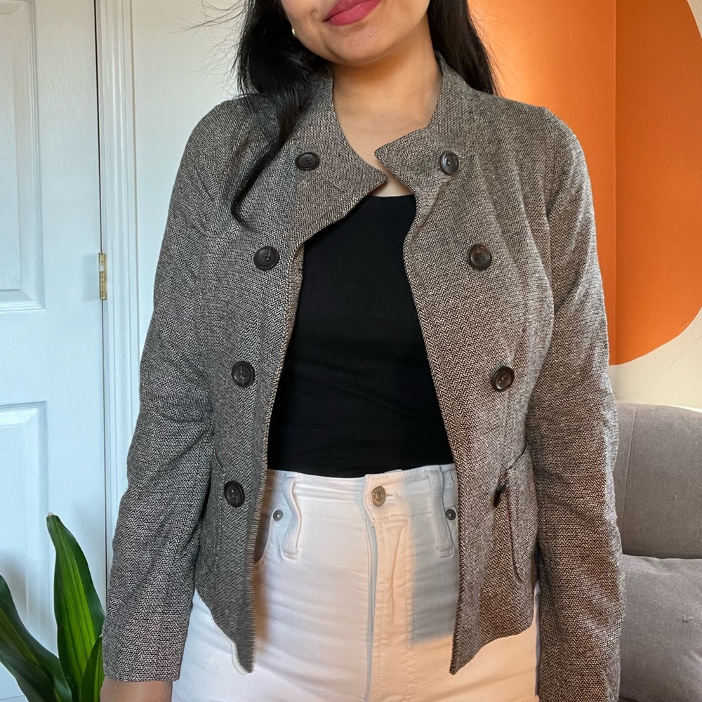 Ann Taylor Loft Petite Jacket with Belt